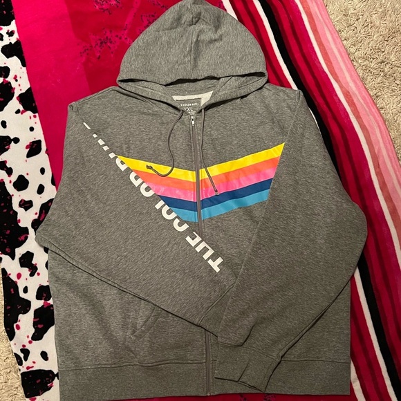 “THE COLOR RUN” plus size sip up hoodie - Picture 2 of 6